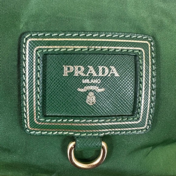 Prada Green Tessuto Cosmetic  Pouch with Certificate of Authenticity - Picture 5 of 16